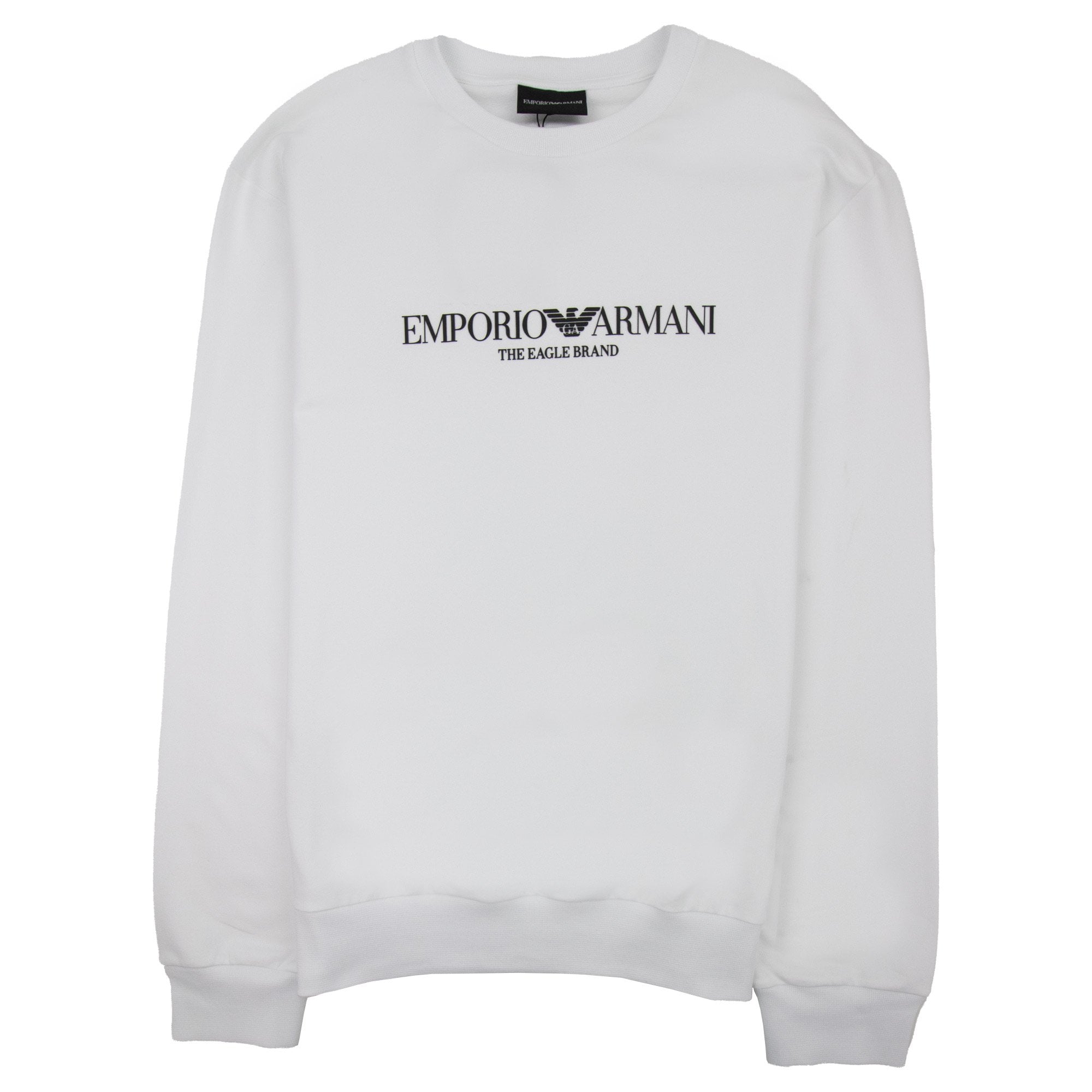 Emporio Armani Logo Print Sweatshirt White 0100