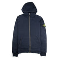 Stone Island Zip Up Hoodied Sweatshirt Navy V0120
