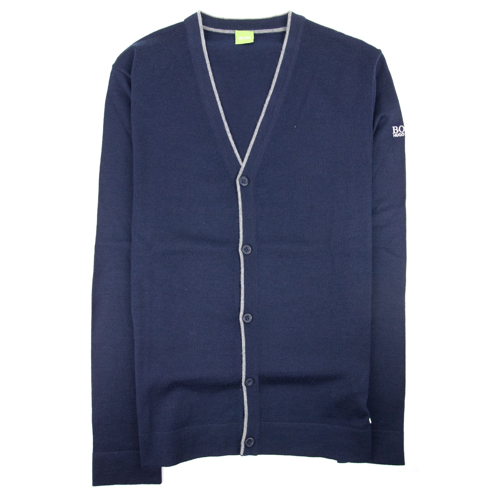 Hugo Boss Sleeve Logo Cardigan Navy 410 SA30