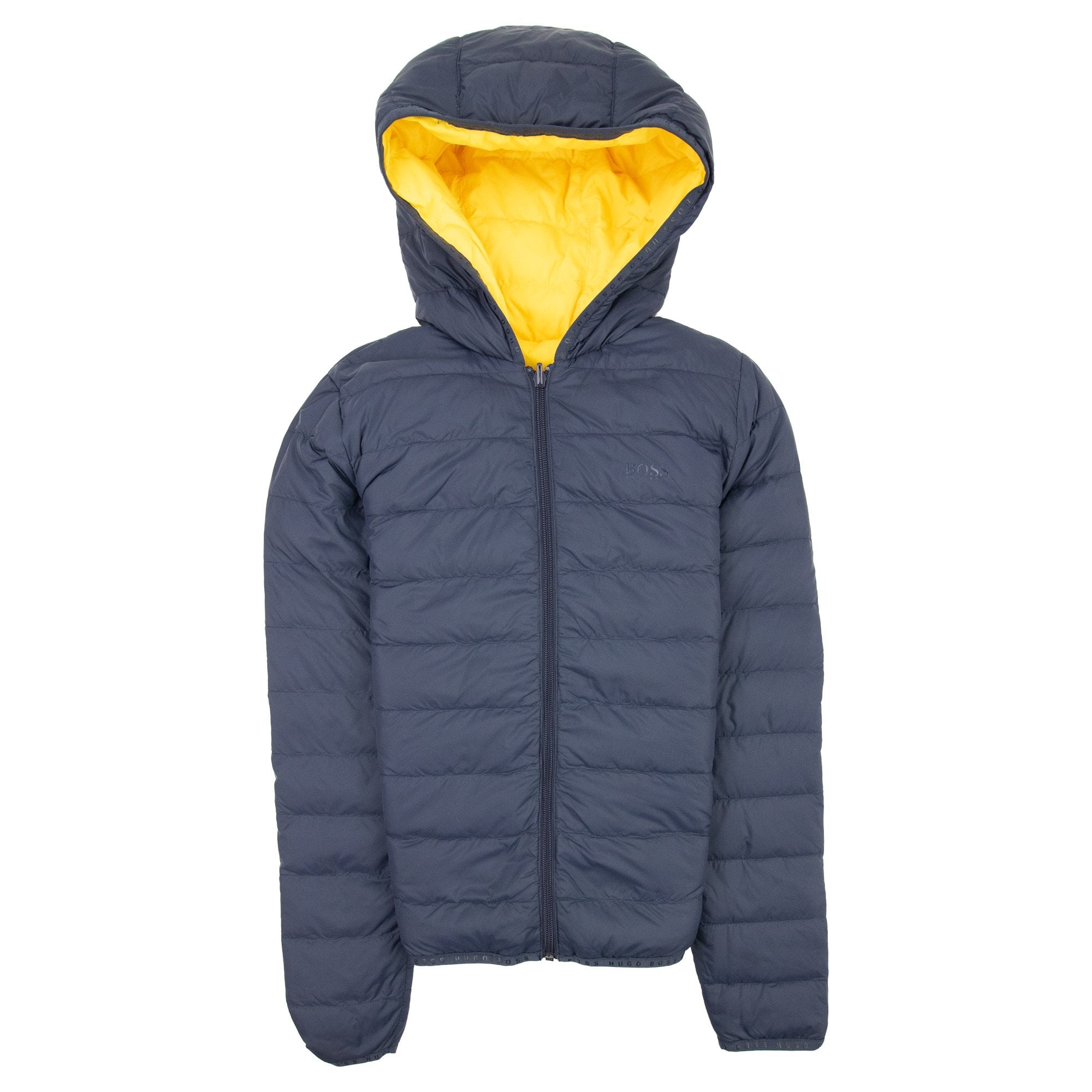 Hugo Boss Kids Reversible Padded Jacket Navy/yellow