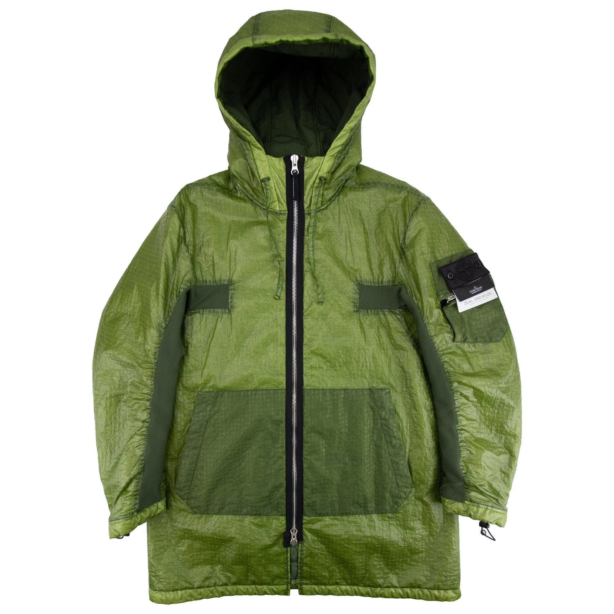 Stone Island Shadow Project 40203 Dual Grid Contour Parka Green V0058