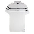 Armani Jeans Round Stripe S/s Polo White