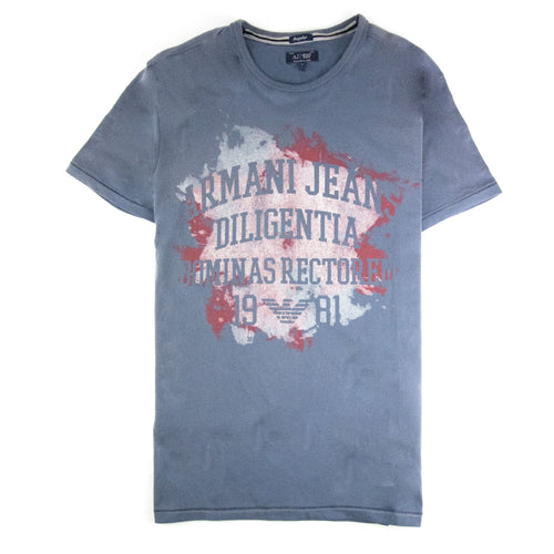 Armani Jeans Diligentia Crewneck T Shirt Dark Blue