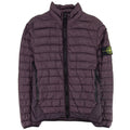 Stone Island Garment Dyed Micro Yarn Zip Jacket Maroon