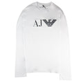 Armani Jeans Aj Eagle Logo L/s T Shirt Bianco Ottico