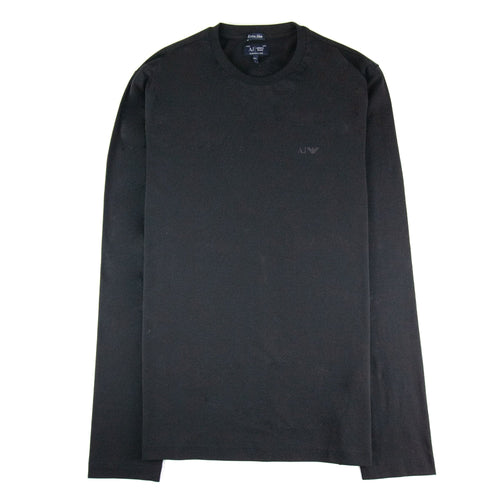 Armani Jeans Aj Eagle Logo L/s T Shirt Black