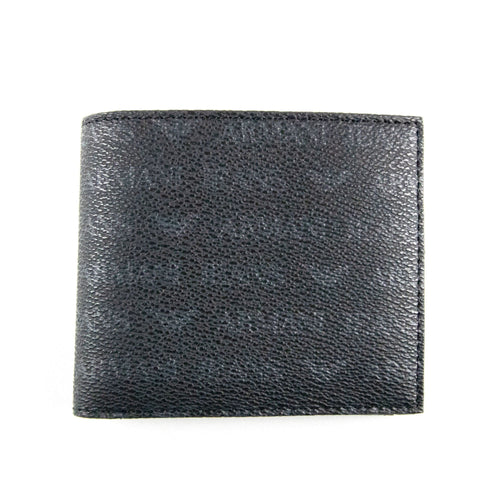Armani Jeans All Over Logo Wallet Black