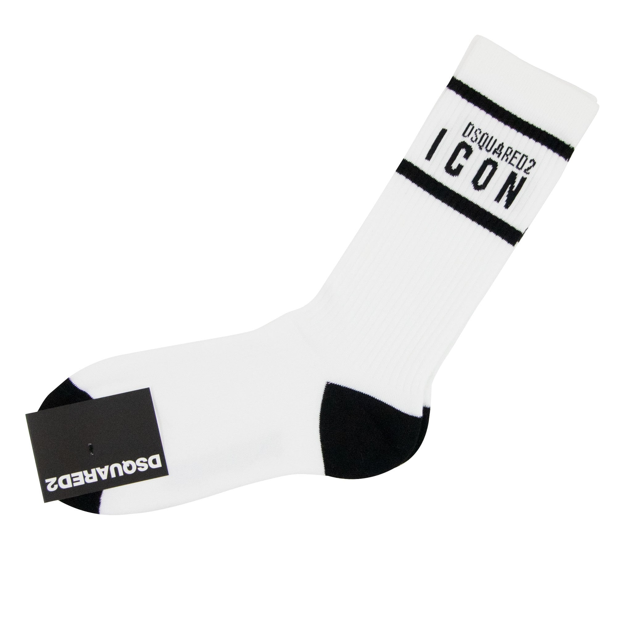 Dsquared2 Swim Shorts & Underw Dsquared Icon Mid Socks White