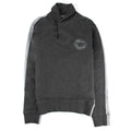 Armani Jeans 3 Buttons Rubber Logo Sweatshirt Dark Grey