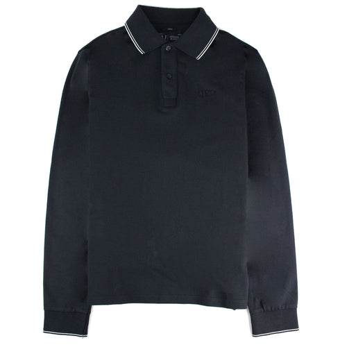 Armani Jeans Twin Tipped Slim Fit Polo Navy Blue