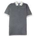 Armani Jeans All Over Print Logo S/s Polo Grigio