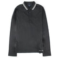 Armani Jeans Embroidered Logo Extra Slim L/s Polo Black