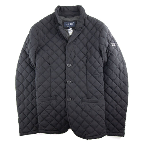 Armani Jeans Padded Blazer Jacket Black