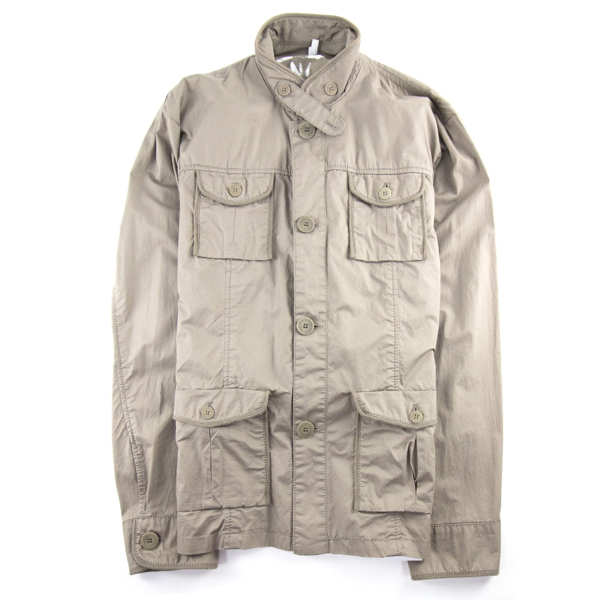 Armani Jeans Multi Pocket Button Up Jacket Tortora