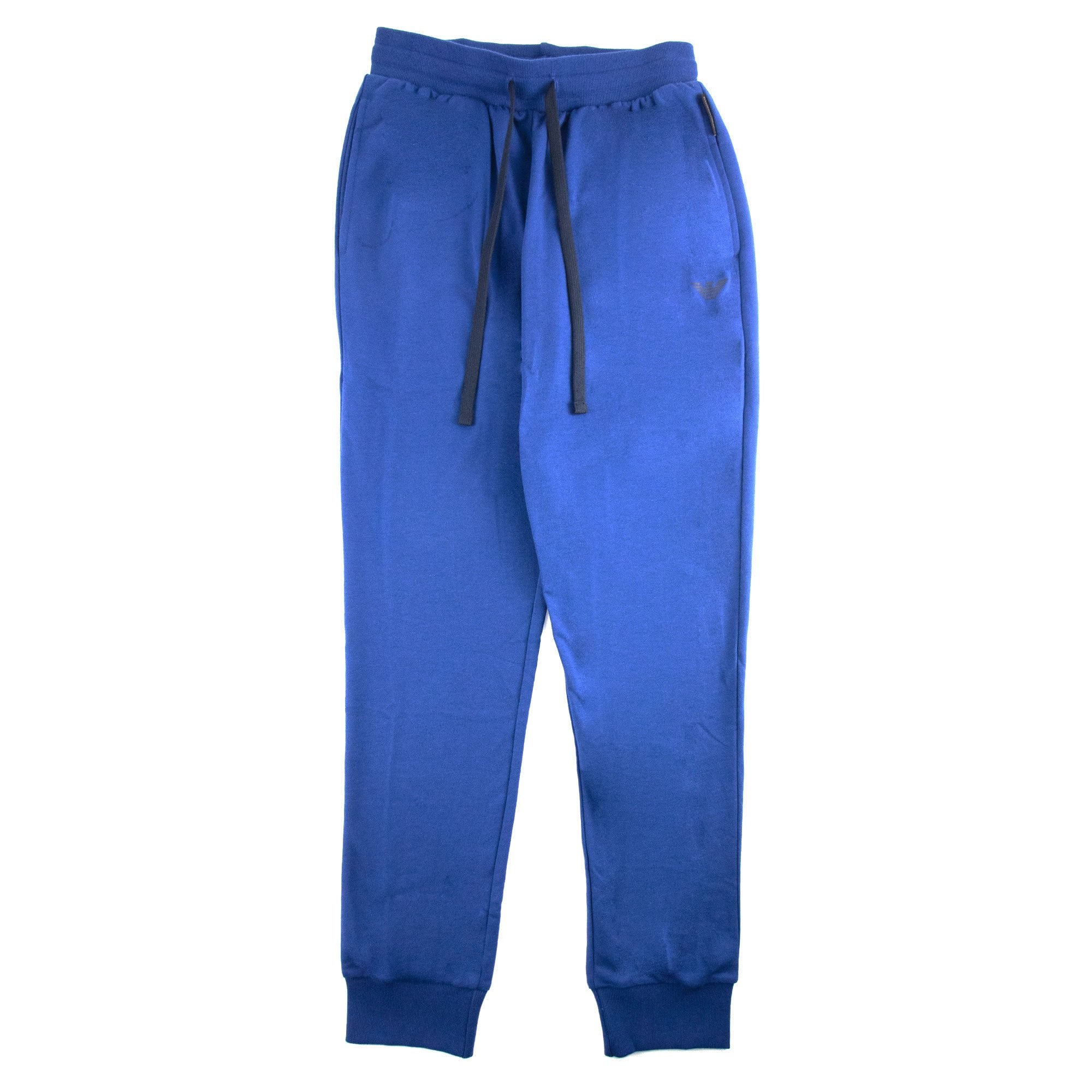 Emporio Armani Loungewear Logo Print Pants Bluette