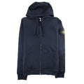 Stone Island Light Fleece Zip Up Sweatshirt Navy V002