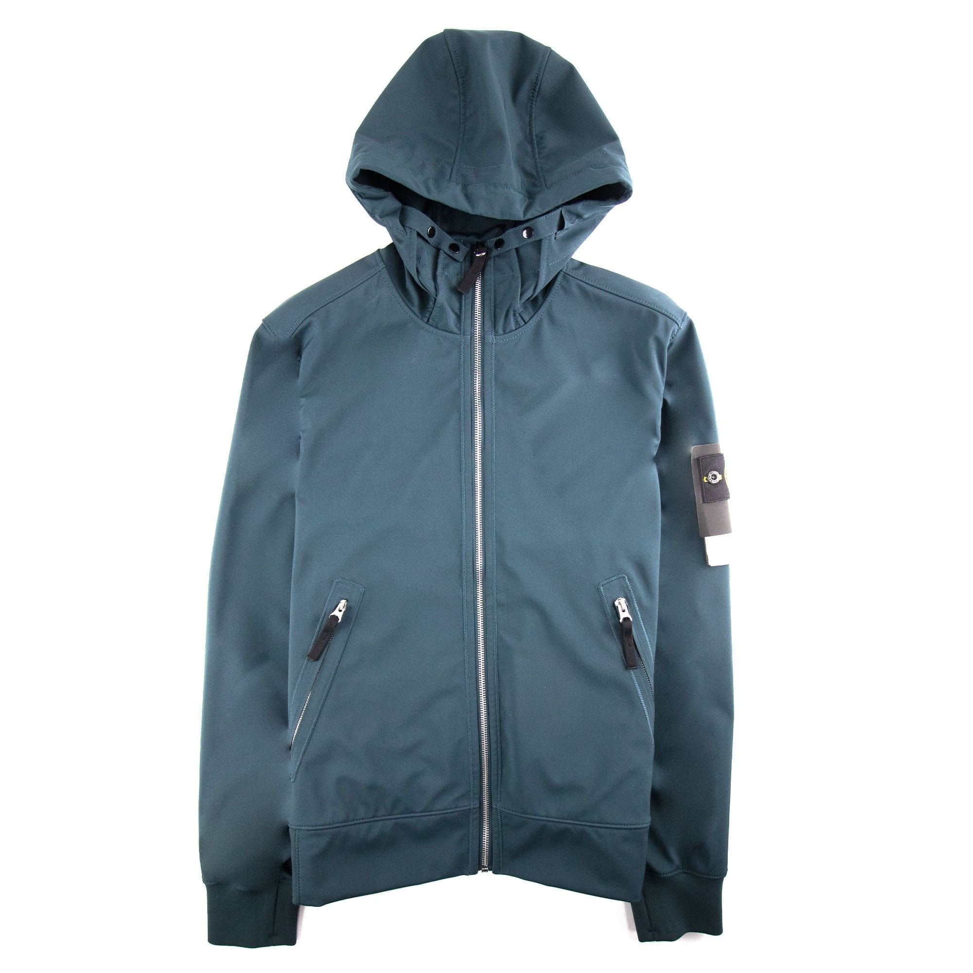 Stone Island Light Soft Shell-r Jacket Bottle Green