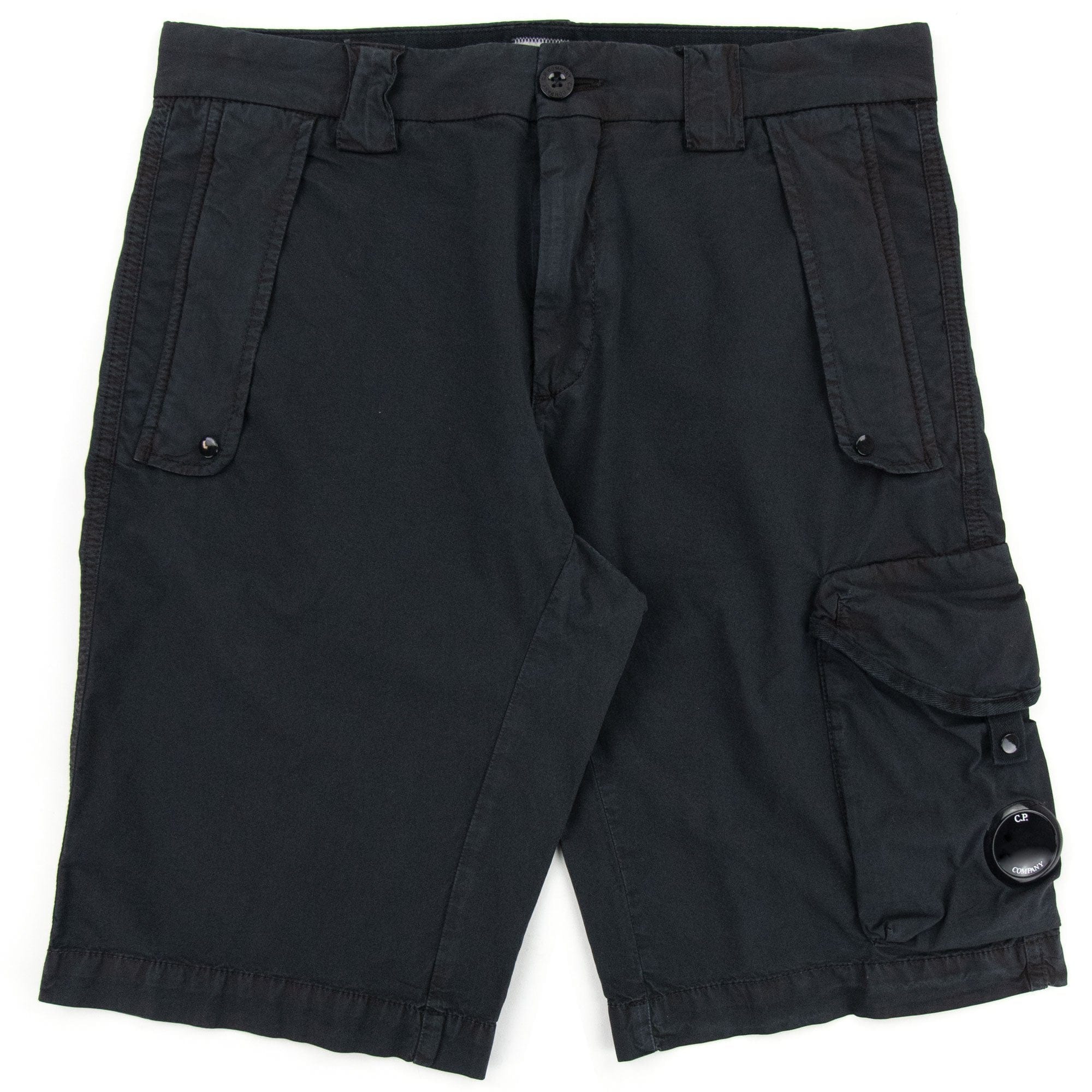Cp Company Bermuda Cargo Lens Shorts Black 999