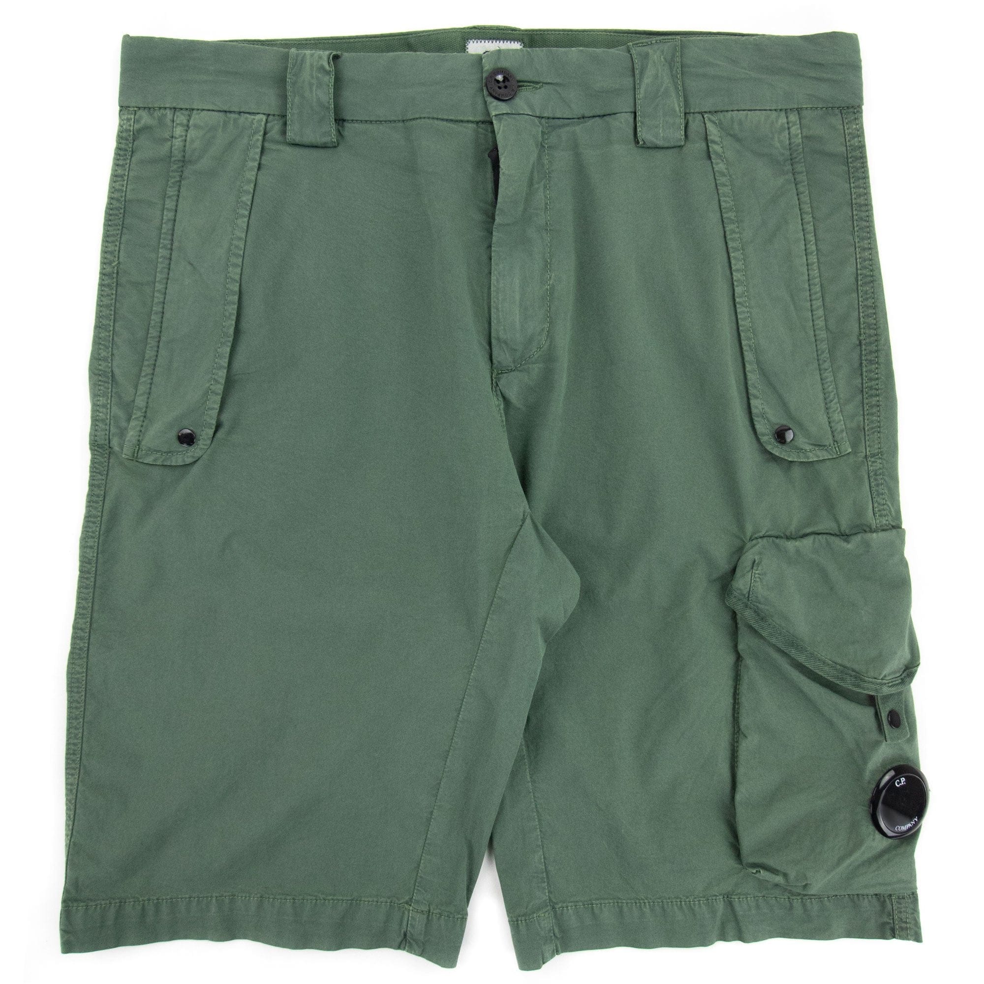 Cp Company Bermuda Cargo Lens Shorts Green 668