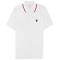 Burberry Twin Tipped Monogram Motif Polo Shirt White