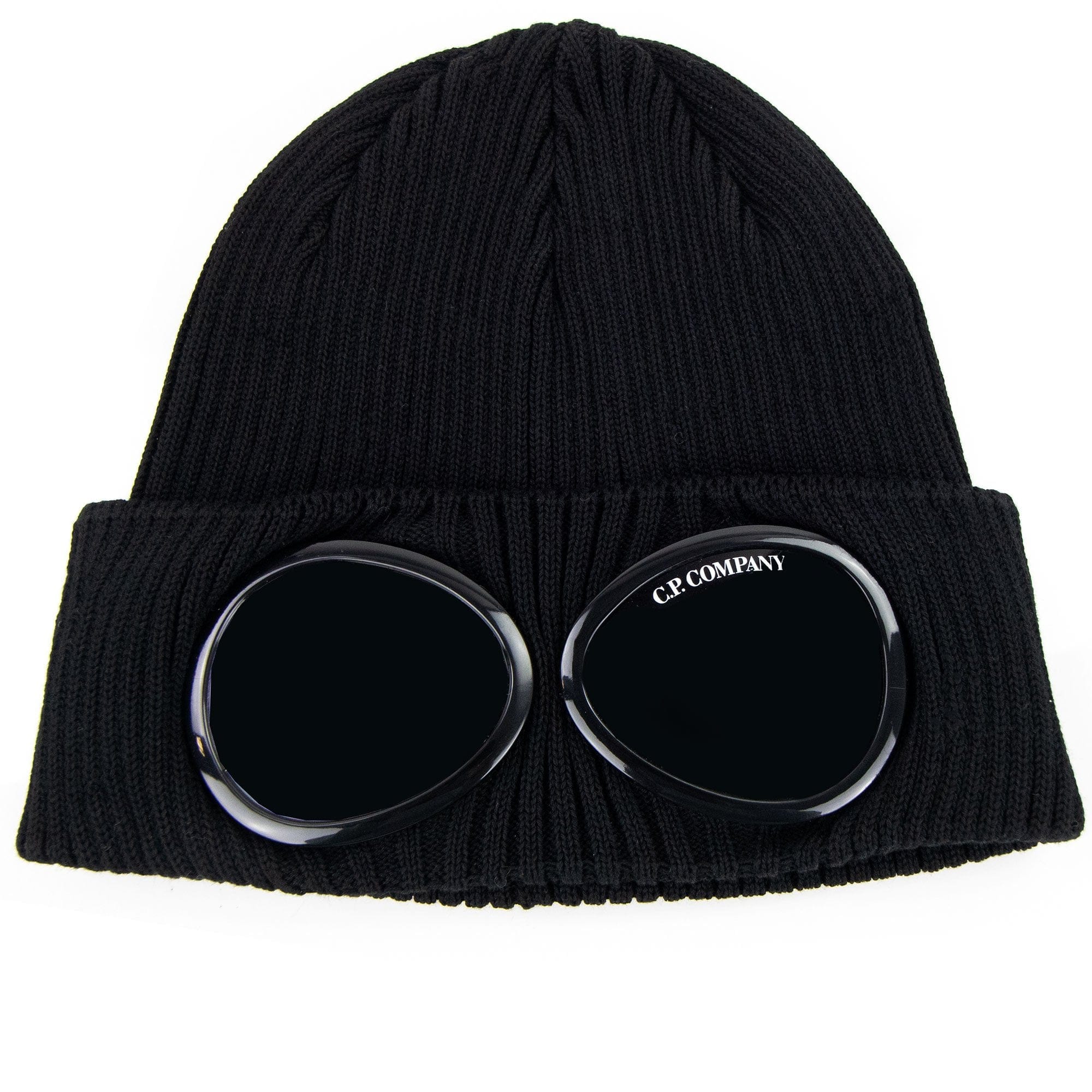 Cp Company Knit Goggle Beanie Black 999