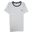 Armani Junior Rubber Logo S/s Crew T Shirt Melange Grigio