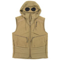 CP Company Shell Mixed Goggle Gilet Mustard 326