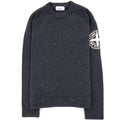 Stone Island Embroidered Logo Knitted Sweatshirt Dark Grey V0065