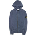 Stone Island Light Fleece Zip Up Sweatshirt Blue V0128