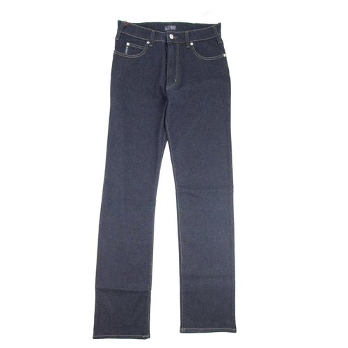 Armani Jeans J31 Yellow Stitch Regular Fit Jeans Blue Notte