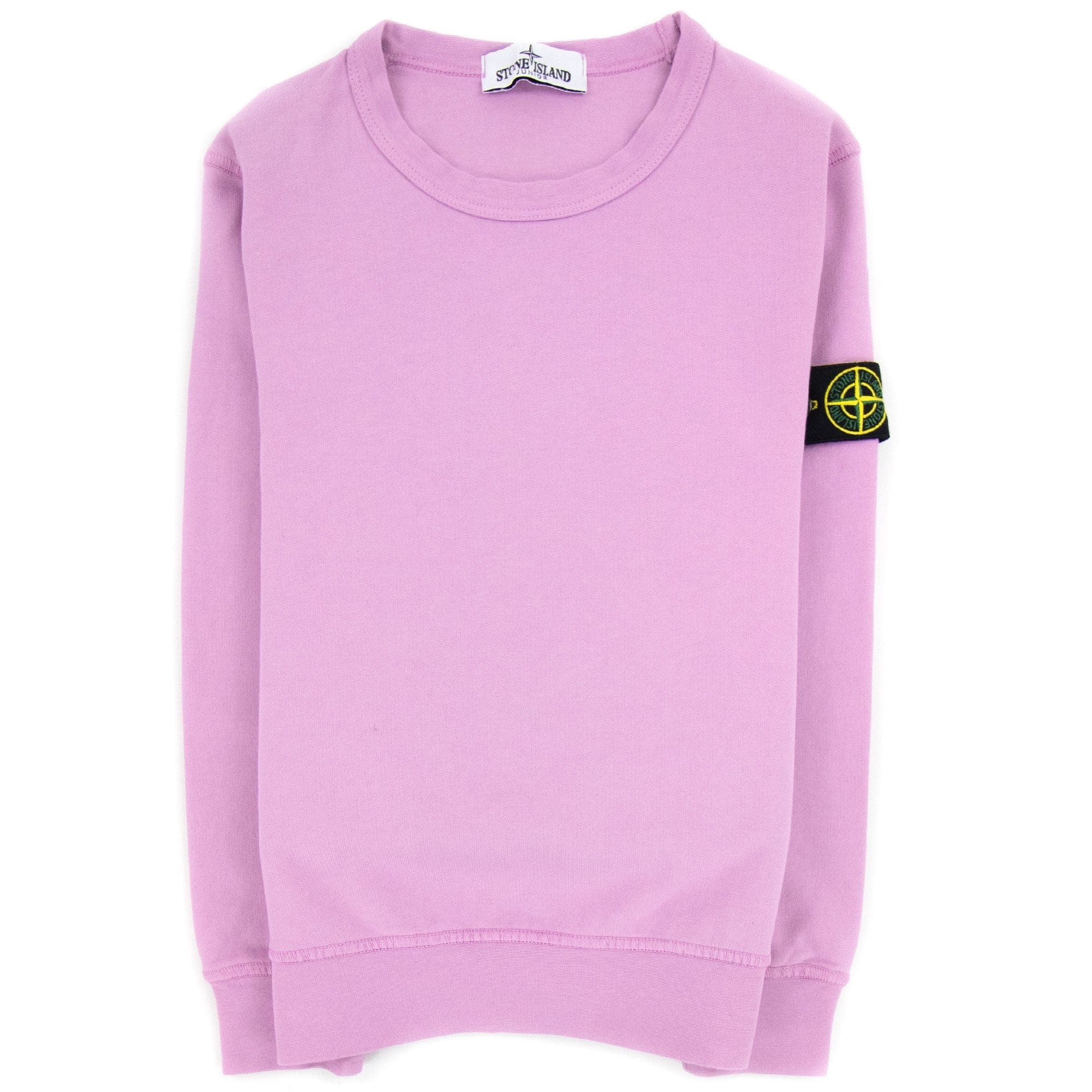 Stone Island Junior 60940 Crewneck Core Sweatshirt Rose Pink V0086