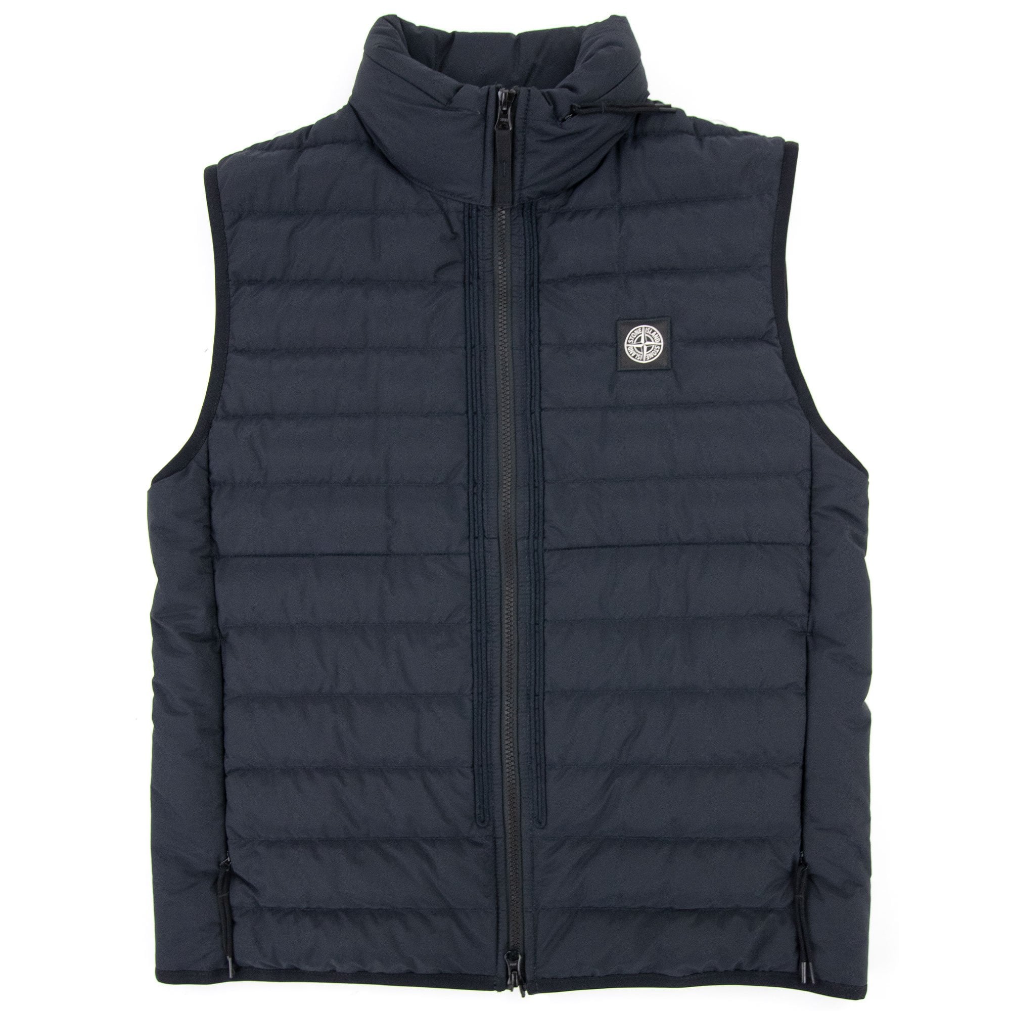 Stone Island G0725 O Cotton R Nylon Tela Gilet Navy Blue V0020
