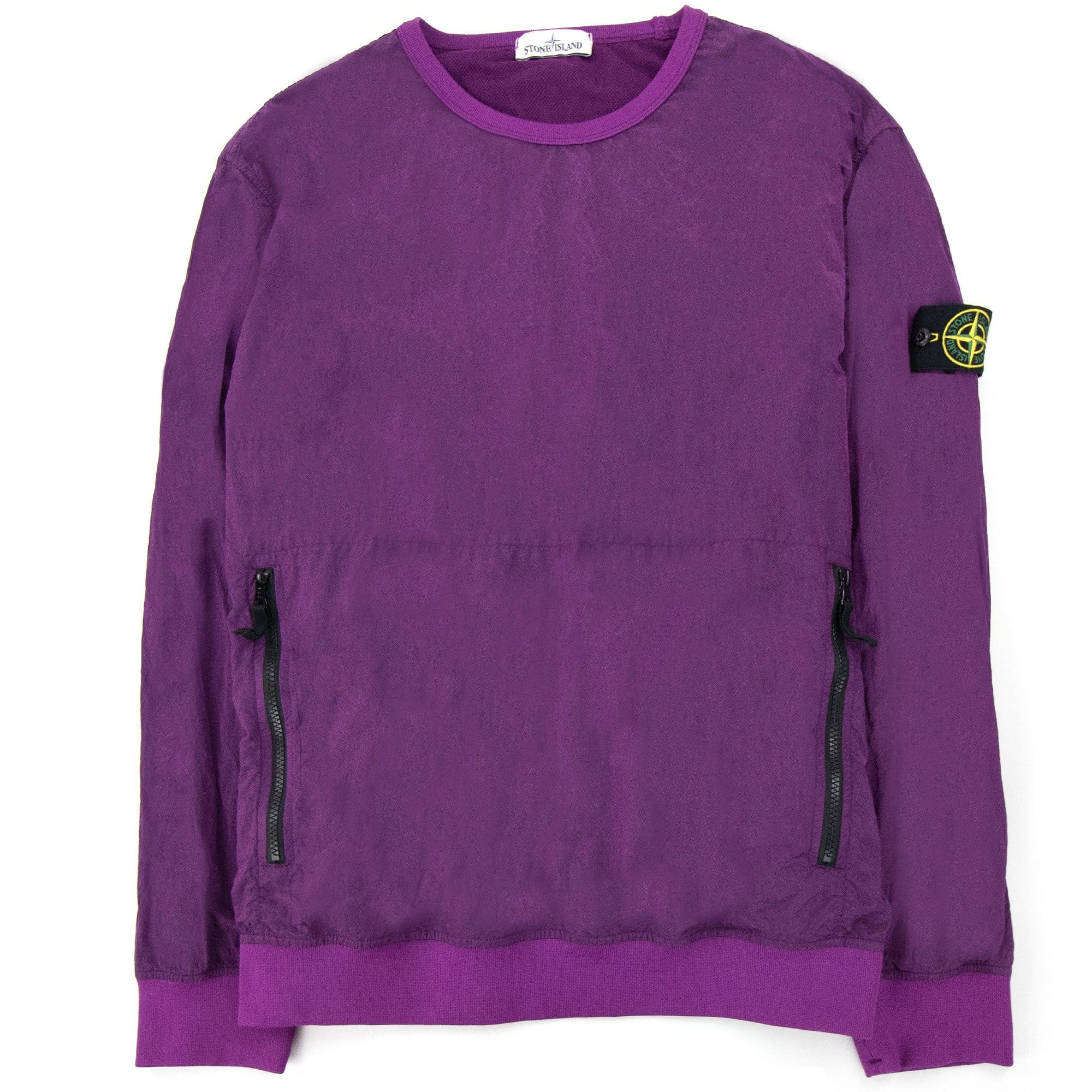 Stone Island Nylon Metal Crewneck Sweatshirt Purple V0045