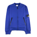 Cp Company Undersixteen Light Fleece Zip Up Bomber Sweatshirt Elec Blue
