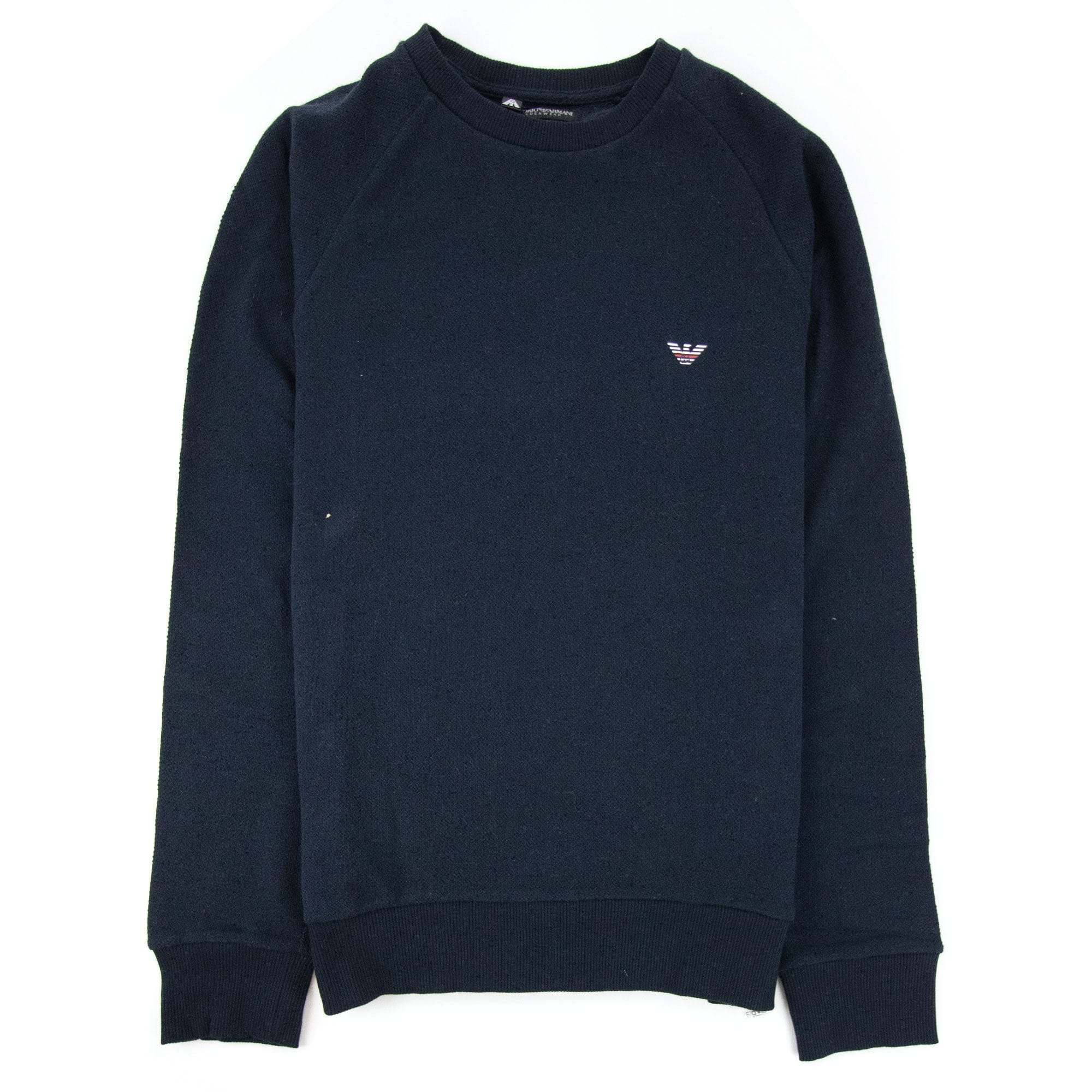 Emporio Armani Eagle Logo Light Weight Sweater Navy