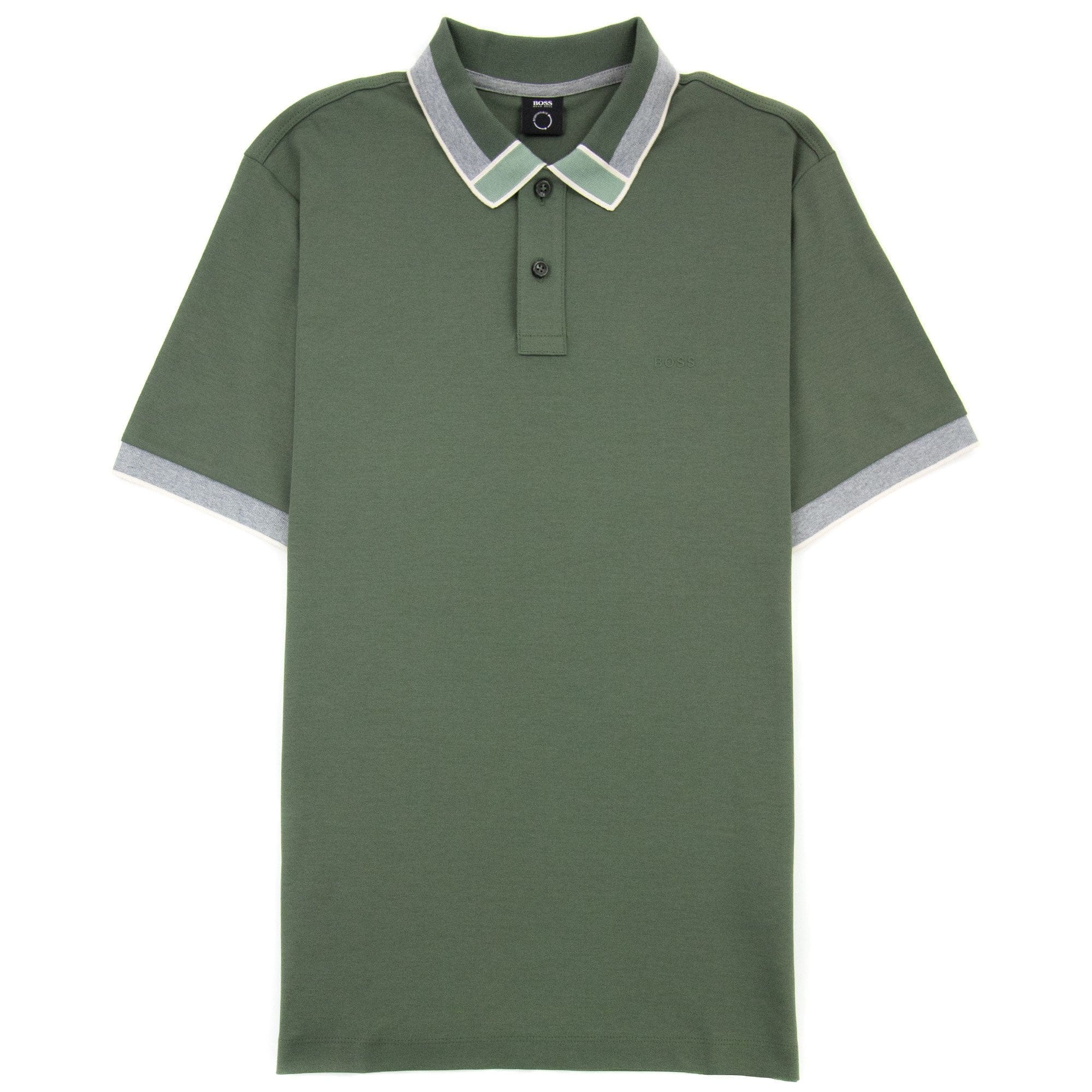 Hugo Boss Parlay 139 Colour Blocked Collar Khaki