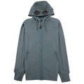 Cp Company Diagonal Raised Fleece Full Zip Goggle Hoody Dark Shadow Grey 978