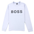 Hugo Boss Salbo 1 Printed Logo Sweatshirt Light Blue 481