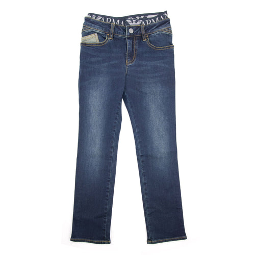 Armani Jeans Raw Denim Jnr Dark Denim