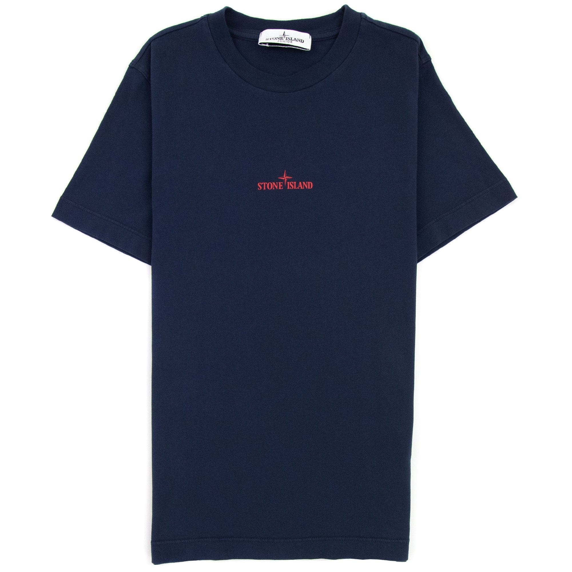 Stone Island Junior Graphic Print T Shirt Navy Blue V0028