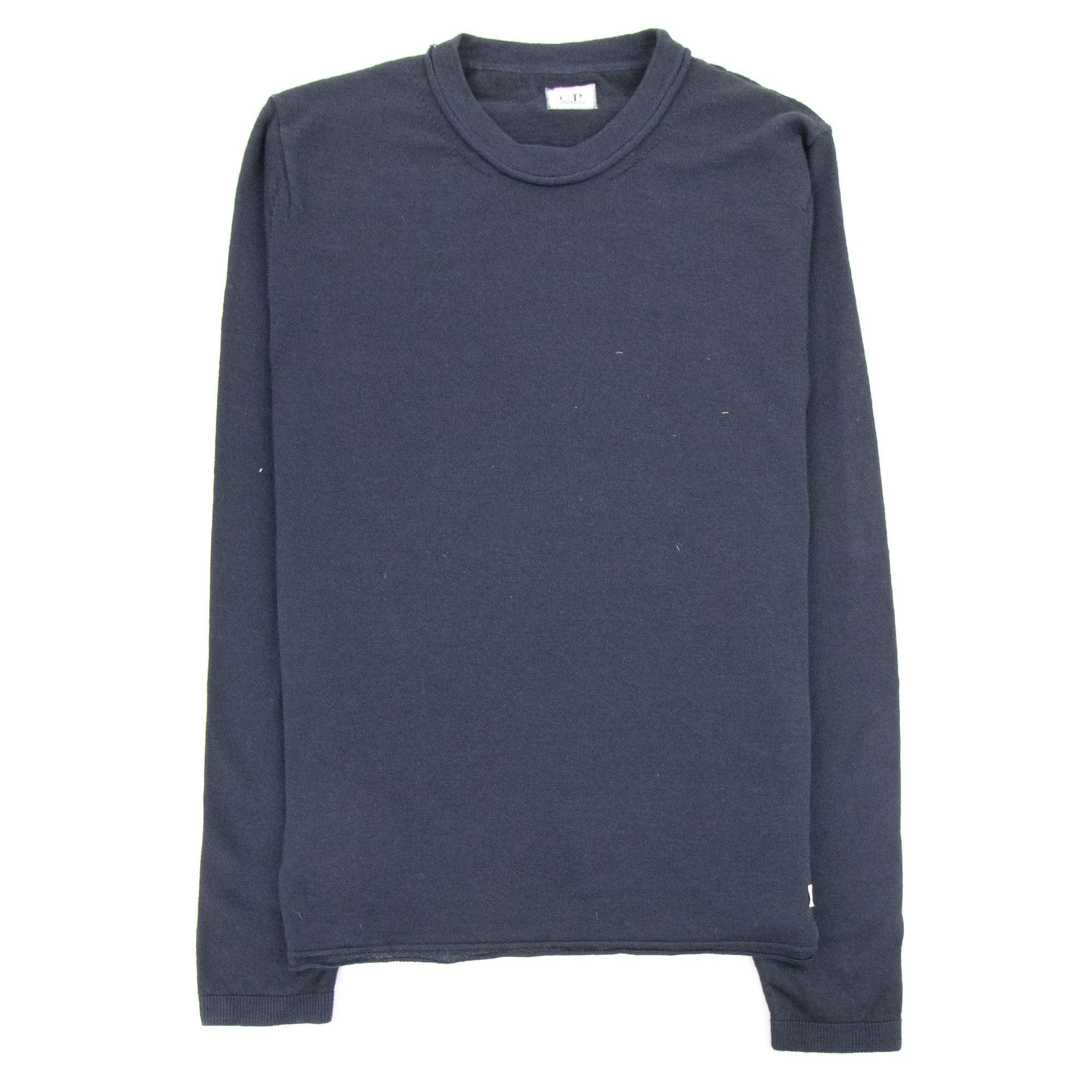 Cp Company Knit Logo Sweater Navy 888