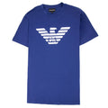 Emporio Armani Pima-jersey T-shirt With Logo Elec Blue