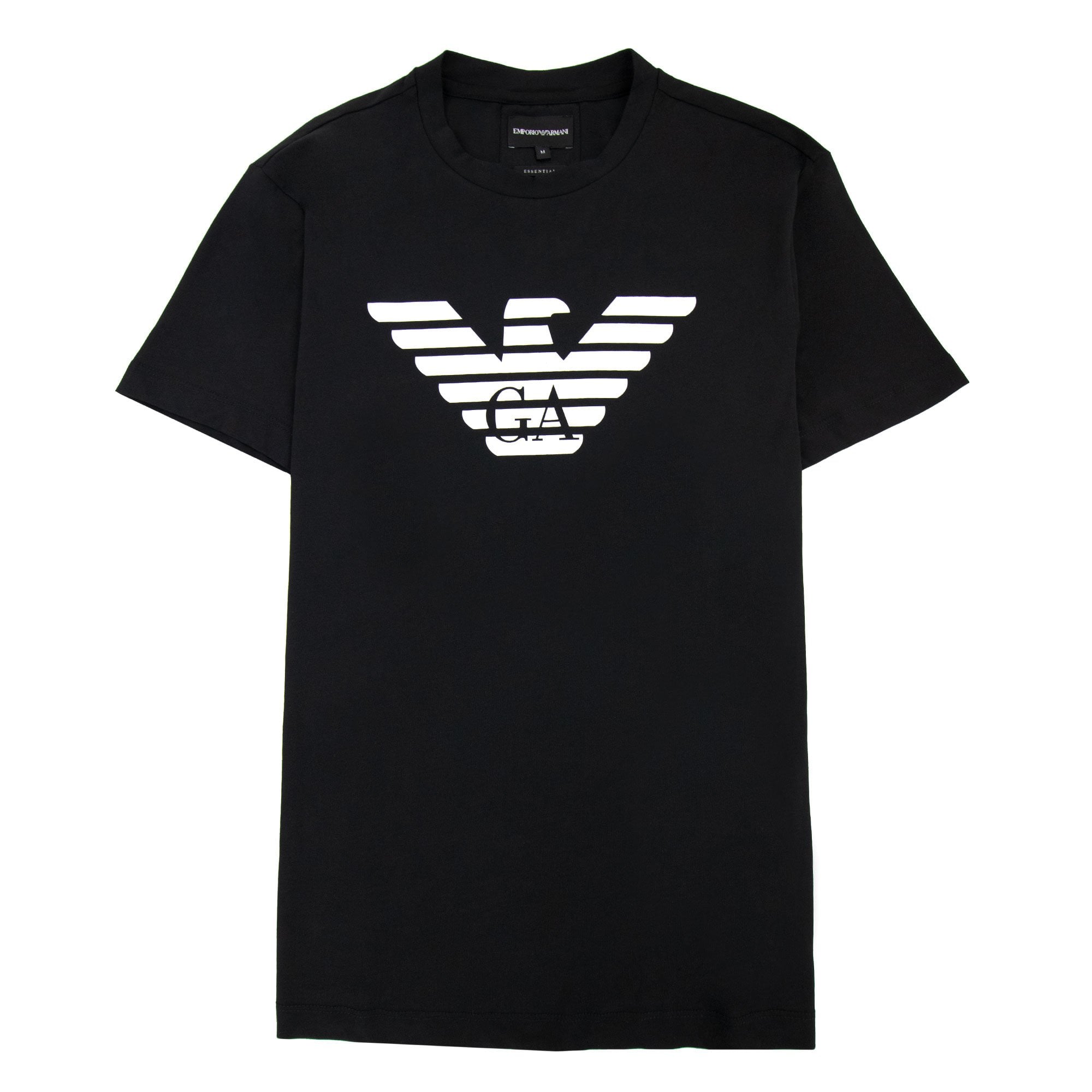 Emporio Armani Pima-jersey T-shirt With Logo Black