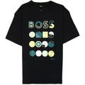 Hugo Boss Tee 3 Artwork Logo T Shirt Black 001