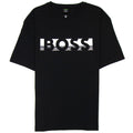 Hugo Boss Tee 1 Colour Block Logo T Shirt Black 001