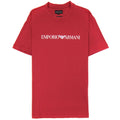 Emporio Armani Pima-jersey T-shirt With Logo Red