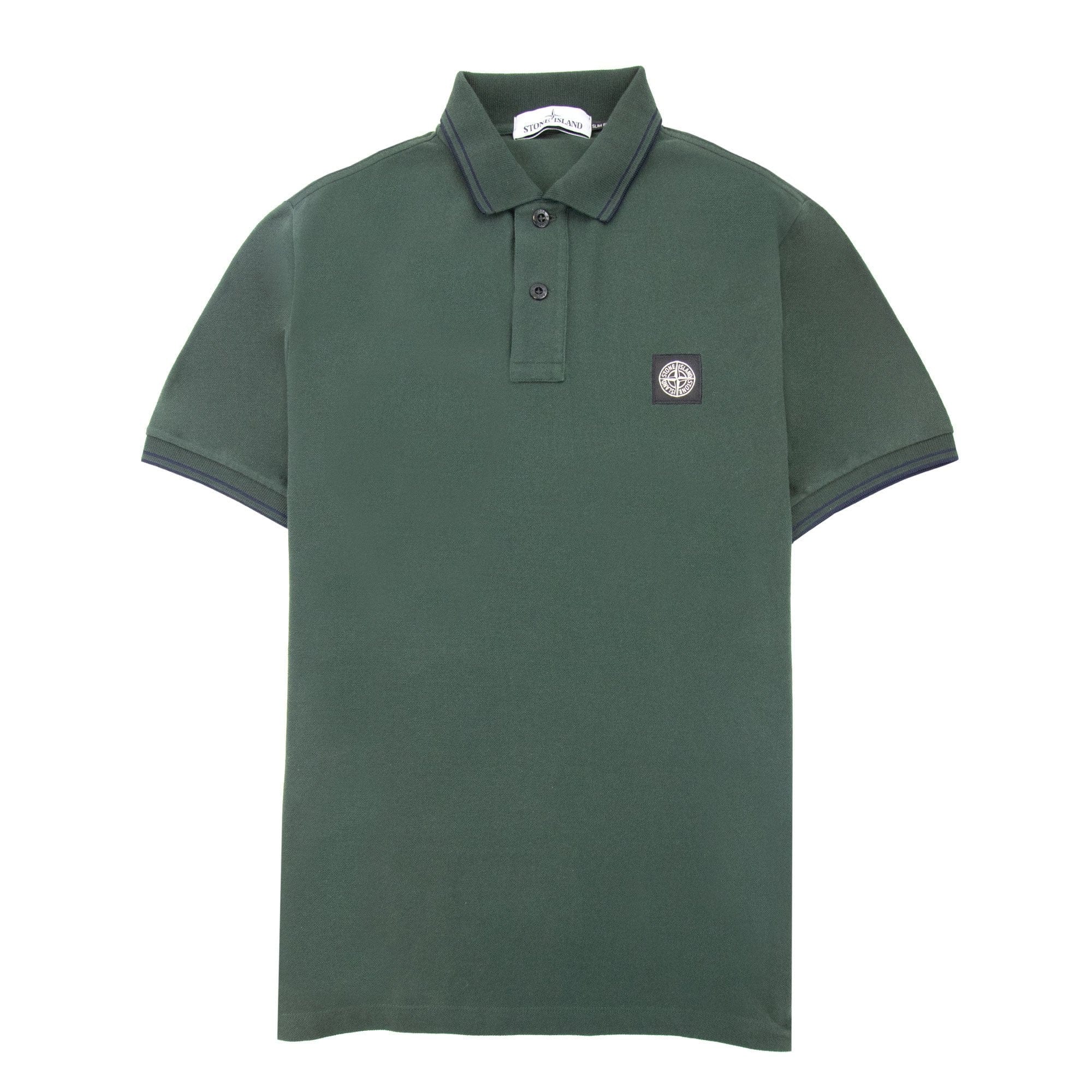 Stone Island Tip Polo Ss Green