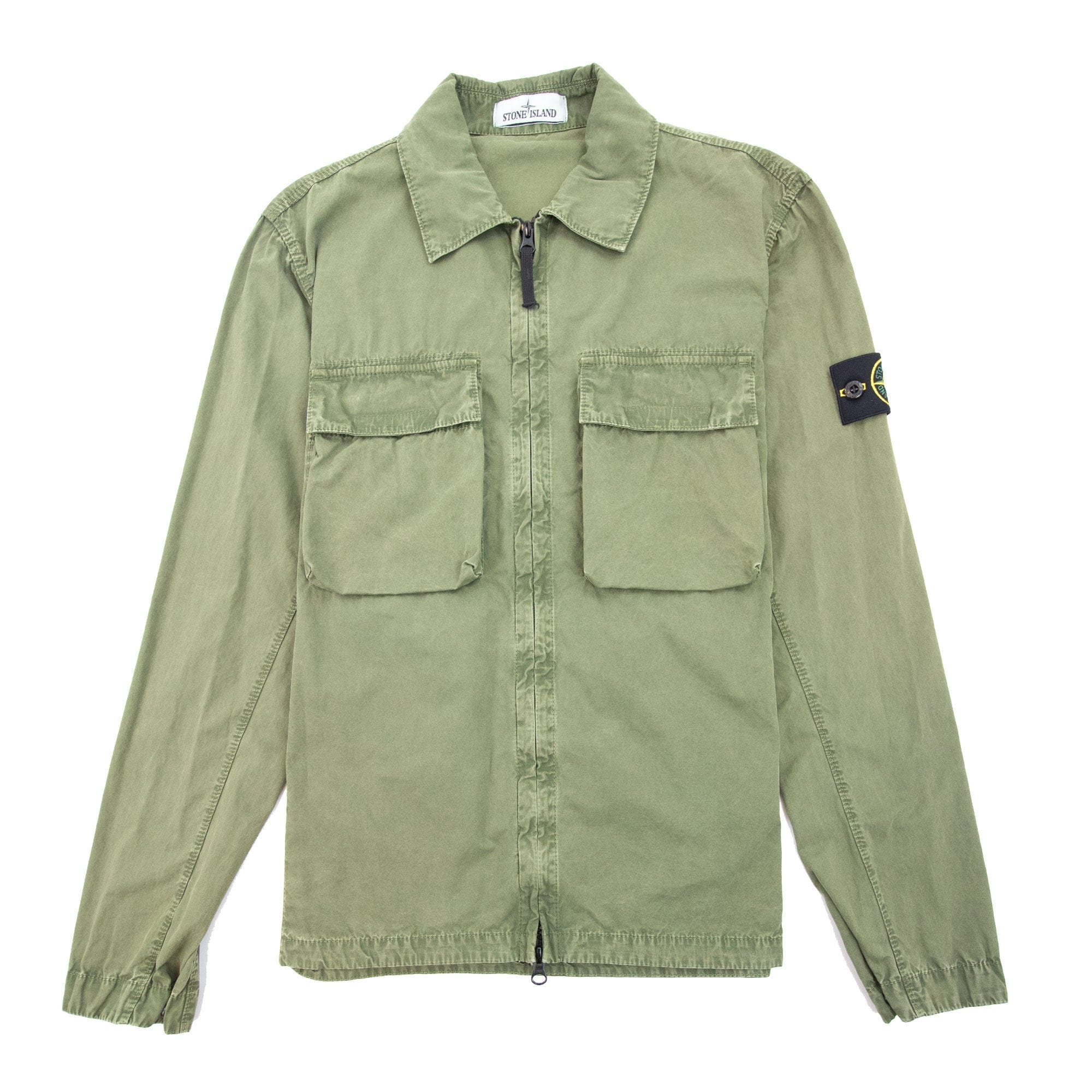 Stone Island 114wn Old Treatment Shirt Green V0058