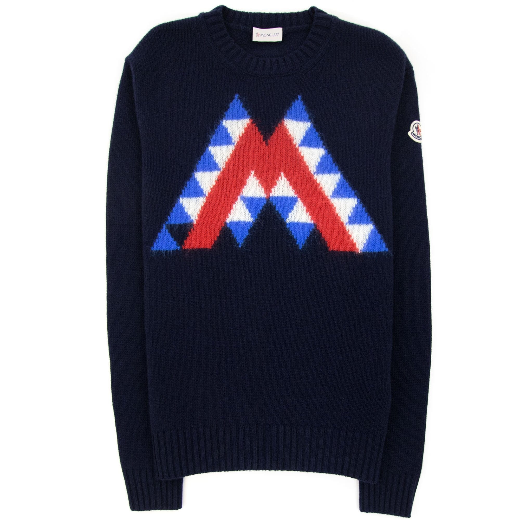 Moncler Graphic Wool Mohair Jumper Navy 769