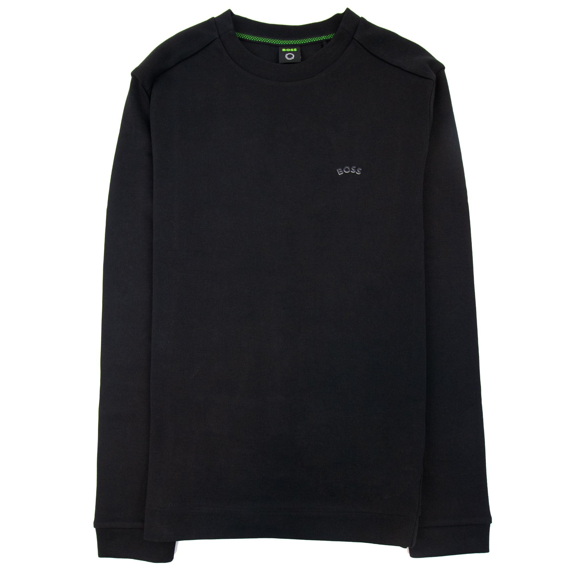 Hugo Boss Salbo Curved Logo Sweatshirt Black 001